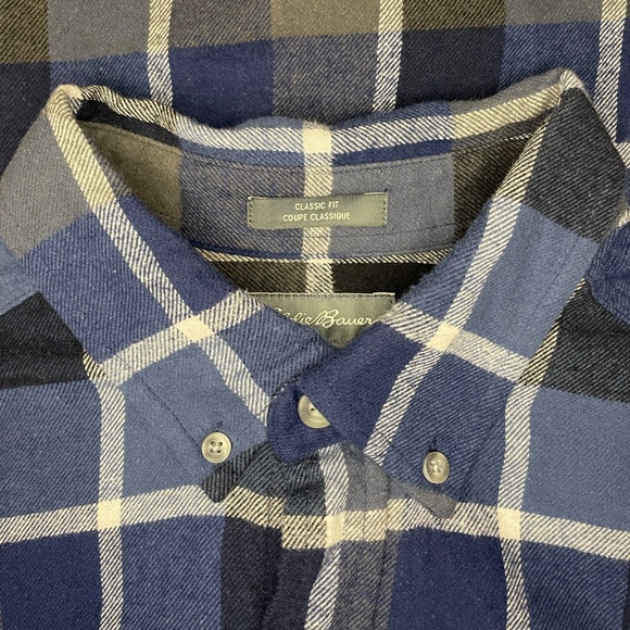 Eddie Bauer Men's Plaid Flannel Shirt -  Small - Picture 3 of 10